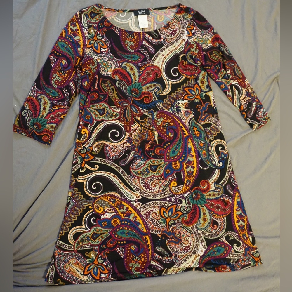 MSK petite Paisley dress